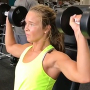 17 years old Fitness girl Sarah Workout muscles