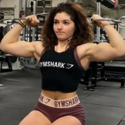 19 years old Fitness girl Serena Workout muscles