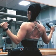 18 years old Fitness girl Simona Back workout