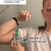 15 years old Fitness girl Moa Measuring biceps