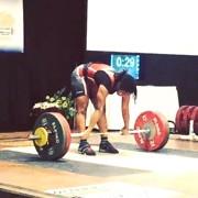 17 years old Weightlifter Jessica Clean and jerk 215 lbs