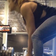 17 years old Fitness girl Justine Workout