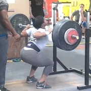 18 years old Weightlifter Jessica Squat 308 lbs