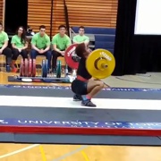 18 years old Weightlifter Jessica Weightlifting 227 lbs