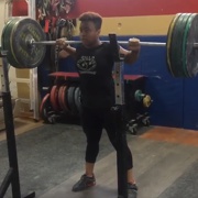 18 years old Weightlifter Jessica Squat 231 lbs for 6 reps