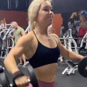 18 years old Fitness girl Danielle Workout muscles