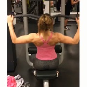 18 years old Fitness girl Cecilie Back workout