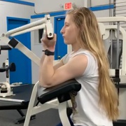 17 years old Powerlifter Claire Workout muscles