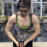 16 years old Fitness girl Karina Workout muscles