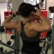 18 years old Fitness girl Vivienne Workout muscles