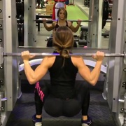 18 years old Fitness girl Marie Squats