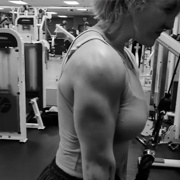 19 years old Fitness girl Torii Triceps workout
