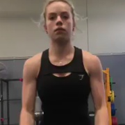 17 years old Fitness girl Lila Workout muscles