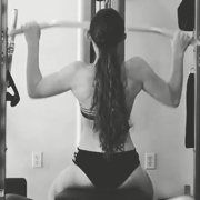 15 years old Fitness girl Hannah Back workout