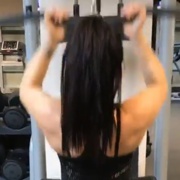 18 years old Fitness girl Elis Workout muscles
