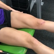 16 years old Fitness girl Delaney Legs workout