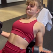 19 years old Fitness girls AnabelMaria Biceps workout