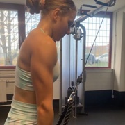 18 years old Fitness girls AnabelMaria Triceps workout