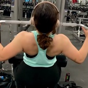 17 years old Fitness girl Michelle Back workout