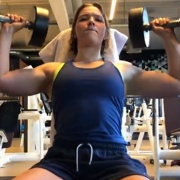 19 years old Fitness girl Sarah Workout muscles