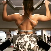 18 years old Fitness girl Kristina Pull ups