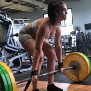 19 years old Fitness girl Elli Deadlifts