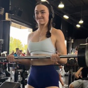 17 years old Fitness girl Savannah Biceps curls