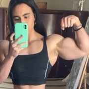 19 years old Fitness girl Rosario Bouncing biceps